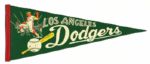 1950's-80's Los Angeles Dodgers Full Size 29 Pennant - Lot of 2