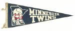 1960s Minnesota Twins Full Size 29" Pennant - Lot of 2
