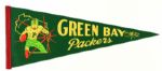 1960s circa Green Bay Packers Full Size 29" Pennant 