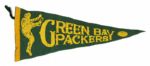 1940s circa Rare Kicker Design Green Bay Packers Full Size 24" Pennant