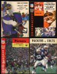 1962-68 Green Bay Packers New City Stadium/Lambeau Field/County Stadium Program Collection - Lot of 4