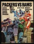 1967 Green Bay Packers vs. Los Angeles Rams County Stadium Western Conference Playoff Program