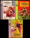 1964 Green Bay Packers Milwaukee County Stadium Program Collection - Lot of 3