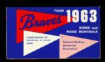 1963 Milwaukee Braves Marshall & Ilsley Bank Pocket Schedule