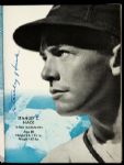 1937 Chicago Cubs Signed Autograph Book w/ 4 Signatures Including Frank Demaree, Stanley Hack, Bill Lee & John Corriden (JSA)