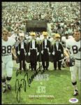 1969 Joe Namath New York Jets Signed Program (PSA/DNA)