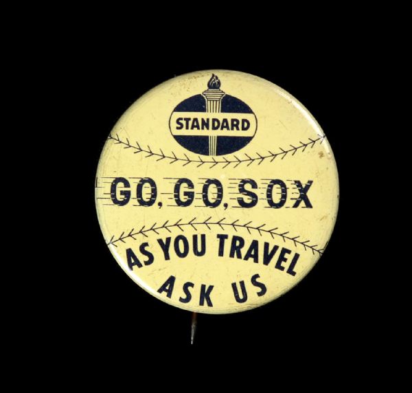 1959 circa Chicago White Sox Standard Oil "Go Go Sox" 1.25" Pinback Button