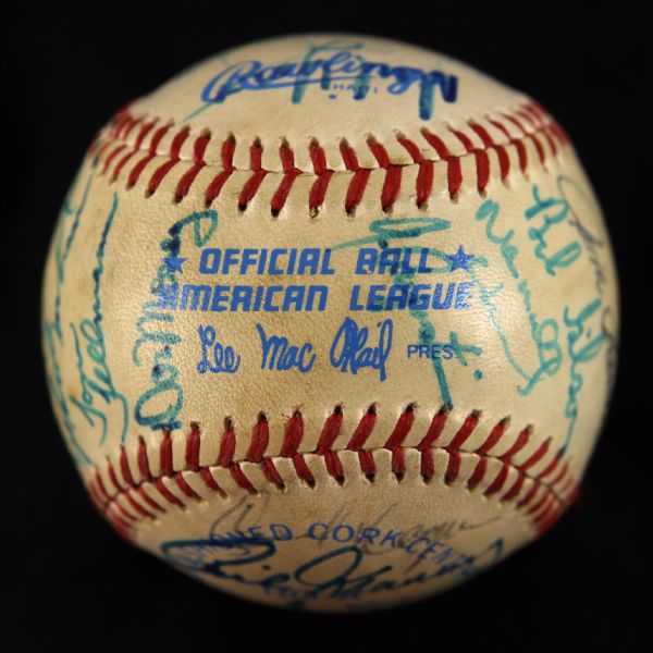 1984 Milwaukee Brewers Team Signed OAL MacPhail Baseball w/ 25 Signatures Including Paul Molitor, Don Sutton, Rollie Fingers & More (JSA)
