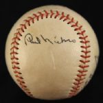 1964-65 Phil Niekro Hank Fischer Milwaukee Braves Signed Baseball (JSA)
