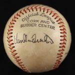 1964-65 Phil Niekro Hank Fischer Milwaukee Braves Signed Baseball (JSA)