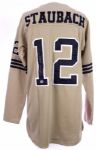 2000's Roger Staubach Naval Academy Signed Mitchell & Ness Jersey (PSA/DNA)