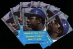 1976 Salute to Hank Aaron Milwaukee Brewers County Stadium Souvenir Program - Lot of 8