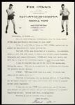 1920s Phil ODowd Bantamweight Champion Letter from Promoter Willard Stuart w/ Original Envelope