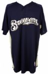 2007 Jose Capellan Milwaukee Brewers Spring Training Jersey (MEARS LOA/MLB Hologram)