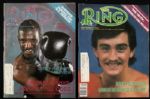 1979-88 Ring Magazine Lot of 74 Issues LaMotta Hagler Holmes Duran Tyson Foreman Hagler Hearns Leonard