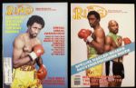 1979-88 Ring Magazine Lot of 74 Issues LaMotta Hagler Holmes Duran Tyson Foreman Hagler Hearns Leonard