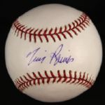 2000-2013 Tim Raines Montreal Expos Single Signed OML Selig Baseball (JSA)