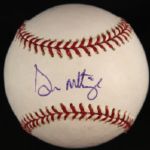 2000-2013 Don Mattingly New York Yankees Single Signed OML Selig Baseball (JSA)