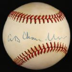 1986-89 A.B. Chandler Former Commissioner Single Signed ONL Giamatti Baseball (JSA)