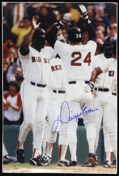 1980s Don Baylor Bret Saberhagen Dwight Evans Signed 8" x 12" Photo Collection - Lot of 3 (JSA)