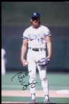 1980's Don Baylor Bret Saberhagen Dwight Evans Signed 8 x 12 Photo Collection - Lot of 3 (JSA)