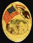 1950s Military Boxing 5.75" x 7.75" Ovular Plaque