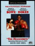 1993-96 Riddick Bowe World Heavyweight Champion Fight Program Collection - Lot of 6