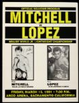 1990-91 Tony The Tiger Lopez World Light & Super Featherweight Champion Fight Program Collection - Lot of 3