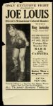 1930s Joe Louis Henry Armstrong Flyers Advertising Fight Pictures - Lot of 4