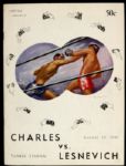 1949 Ezzard Charles vs. Gus Lesnevich Yankee Stadium Heavyweight Title Fight Program