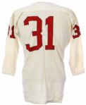 1960s White Durene #31 Football Jersey 