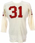 1960's White Durene #31 Football Jersey 