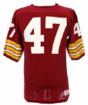 1970s (late) Maroon Durene #47 Football Jersey
