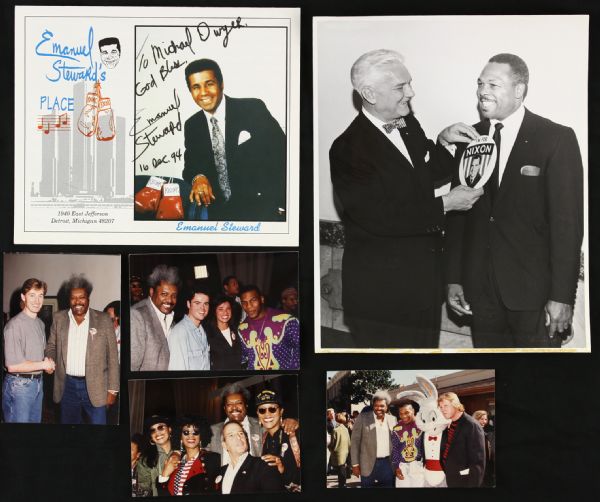 1932-94 Boxing Photo Lot - Joe Louis Story Mike Tyson Don King Jack Dempsey (Lot of 54)