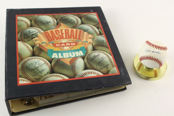 1980s-90s Baseball Basketball Football Card Collection - Lot of 223 w/ 29 Signed Items