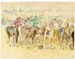 1829-1992 Horse Racing Flower Art - (Lot of 11)