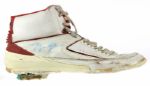 1986 Michael Jordan Chicago Bulls Air Jordan II Sneaker (Clubhouse Signature)