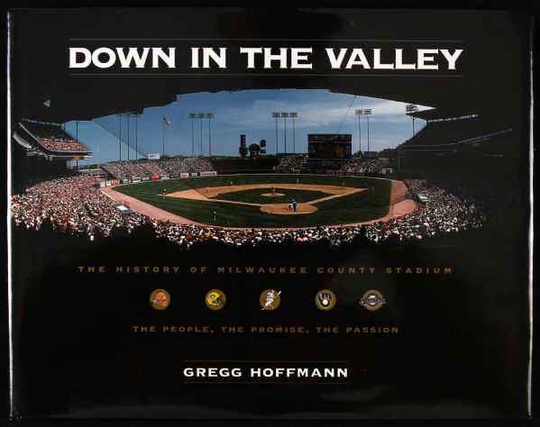 2000 Hank Aaron Milwaukee Braves Signed Down in the Valley Hardcover Book (JSA)