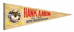 1974 Hank Aaron Atlanta Braves All Time Home Run Champion Full Size 29" Pennant
