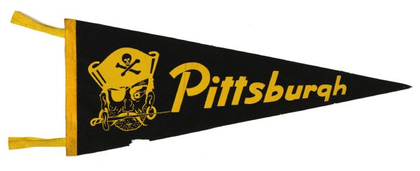 1950s circa Pittsburgh Pirates Full Size 29" Pennant
