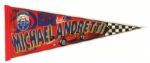 1990s Michael Andretti Indianapolis 500 Signed Full Size 29" Pennant (JSA)