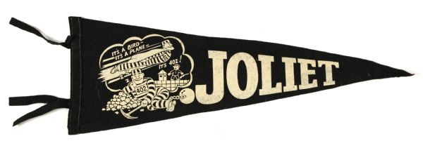 1950s circa Joliet Prison 402 Full Size 26" Pennant