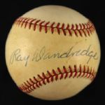 1984-93 Ray Dandridge Hall of Fame Negro Leaguer Single Signed OAL Brown Baseball (JSA)
