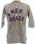 1910-20s American Brass Game Worn Flannel Baseball Uniform (MEARS LOA)