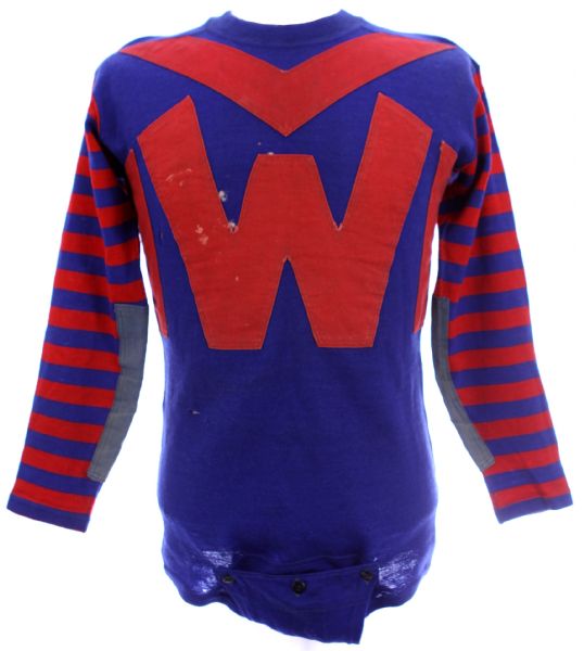 1930s Washington & Jefferson College Game Worn Football Jersey (MEARS LOA)