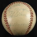 1956 New York Yankees World Series Champions Team Signed OAL Harridge Baseball w/ 25 Signatures Including Mickey Mantle (Clubhouse), Yogi Berra, Billy Martin & More (JSA)