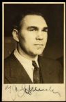 1945 Max Schmeling German Heavyweight Champion Signed 3.5" x 5.5" Photo (JSA)