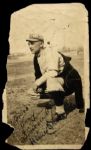 1920s (late)  Heinie Groh Cincinnati Reds Signed 3" x 5.5" Photo From Personal Collection w/ Lengthy Inscription on Reverse (JSA)