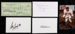 1960s-90s Baseball Football Basketball Hockey Signed 3" x 5" Index Card Collection - Lot of 128 w/ Bobby Doerr, Paul Arizin & More 