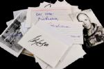 1960's-90's Baseball Football Basketball Hockey Signed 3 x 5 Index Card Collection - Lot of 128 w/ Bobby Doerr, Paul Arizin & More 